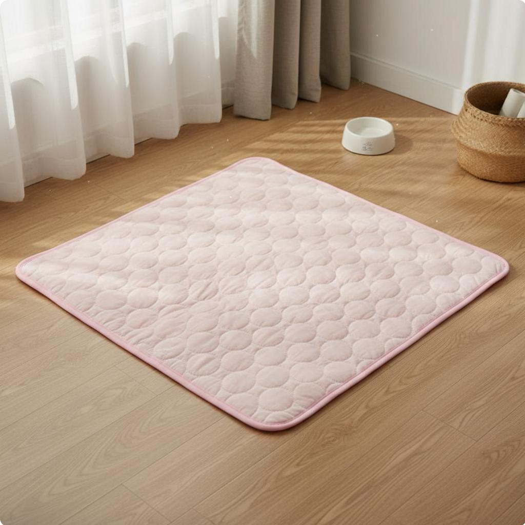 Pet Cooling Mat Breathable Dog Cooling Pad Lightweight for Felines, Summer