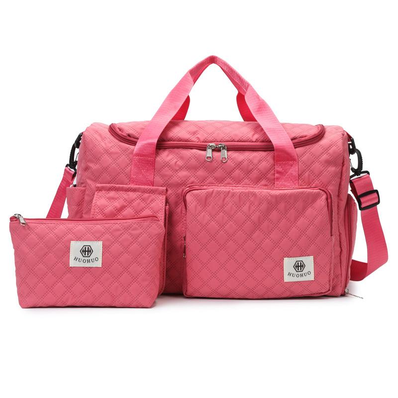 

Large-capacity lightweight fitness bag, moving luggage storage bag, women s dry and wet separation quiltcasual short-distance travel bag
