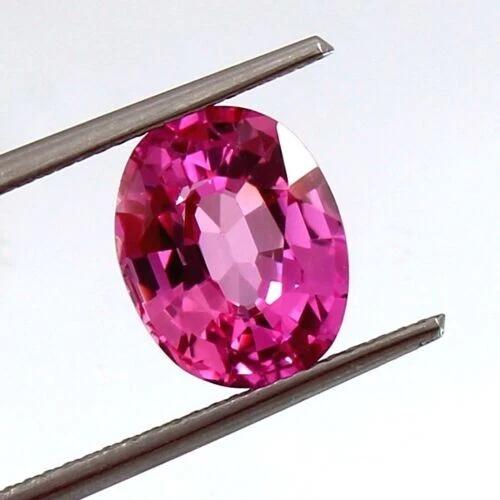 Natural Pink Sapphire Loose Gemstone Sri Lankan 12.55 Ct Oval Shape September Birthday Birthstone