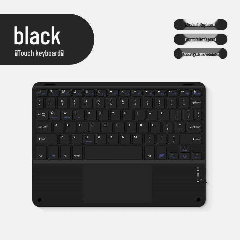 iPad Touch Bluetooth Rechargeable Magnetic Keyboard for Huawei Xiaomi Tablets and Phones