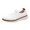 Fashionable Lightweight Leather Casual Shoes All Seasons Durable Walk Resistant Work Antiskid Comfortable Flat Shoes For Men