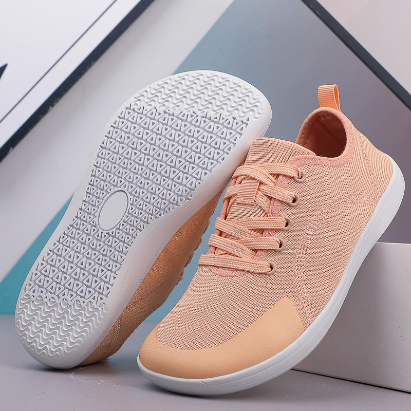 Women's Flat Shoes Women's Running Shoes Fashionable Breathable Lightweight Non Slip Wide Toe Barefoot Wide Palm Sports Shoes