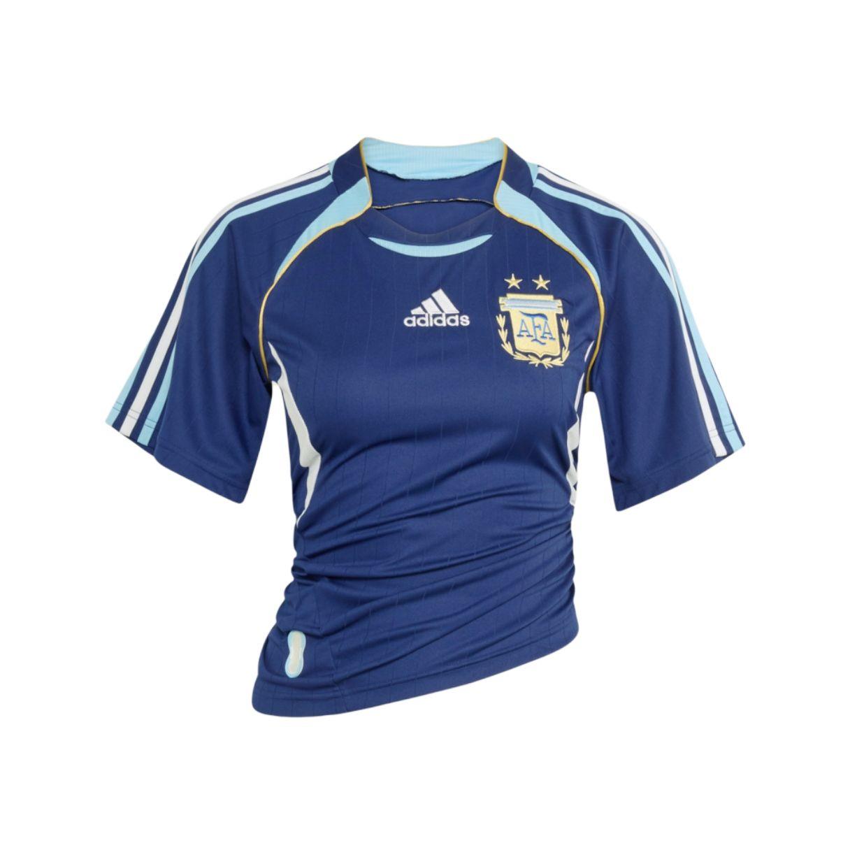 Adidas Argentina Reconstructed Bringback striped short-sleeve T-shirt KE2289 S