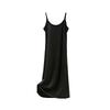 Women's Loose Casual Nightgown With Camisole And Long Color Base Dress Underneath