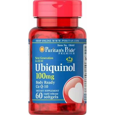 Ubiquinol 100 Mg, 60 Rapid Release Softgels