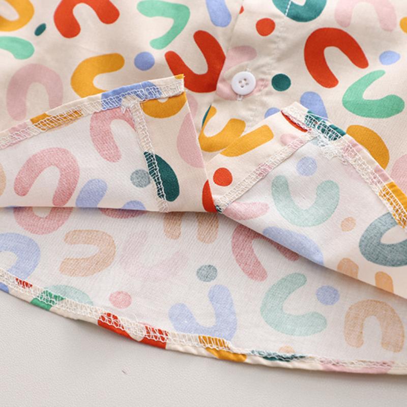 Children's Clothes Printed T-shirt Summer Sets Boys Short Sleeve Suit Baby Shirt and Shorts 2 Piece Set