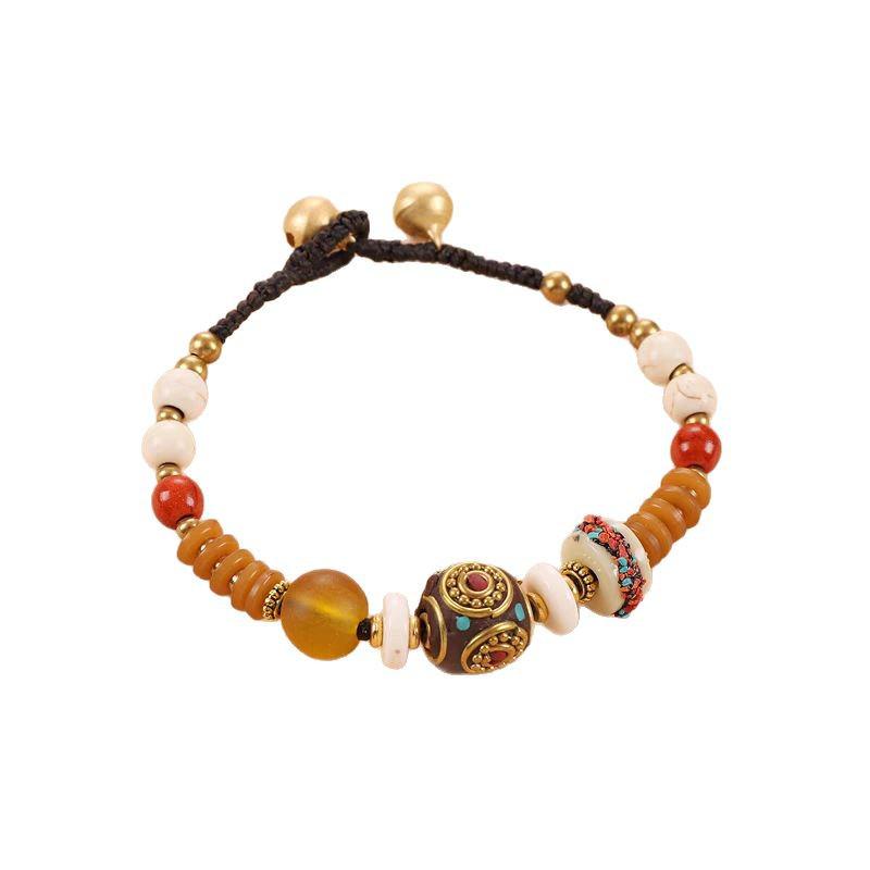 Top-Selling Tibetan Ethnic Multi-Treasure Bracelet: Trendy, Versatile, Retro Woven Style for Women