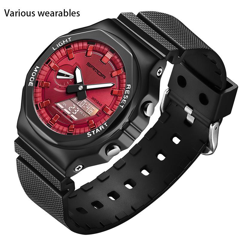 Hand-raising Lamp Multifunctional Men's Electronic Watch Waterproof Alarm Clock Watch