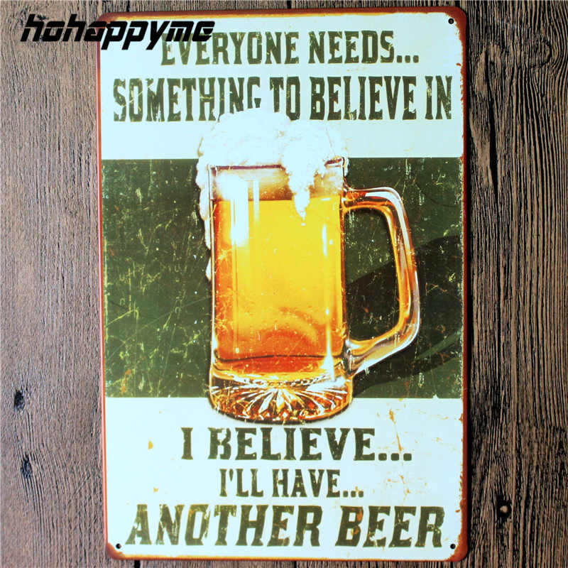Vintage Tin Beer Signs Antique Decorative Metal Plaques Beer Carteles Vintage Metal Plaque Metal Vintage Pub 20*30cm