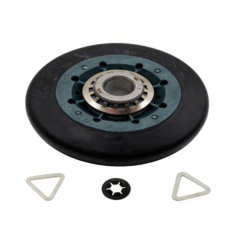 2 Pack Easy Installation Replacement Rollers Set for Dryer Drum Support with Easy Assembly Design for Various Models