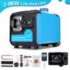 12V 24V 220V Parking Diesel Heater 2KW-8KW Bluetooth Control LCD Display Universal Winter Heater For Car Boat Vans Warmer