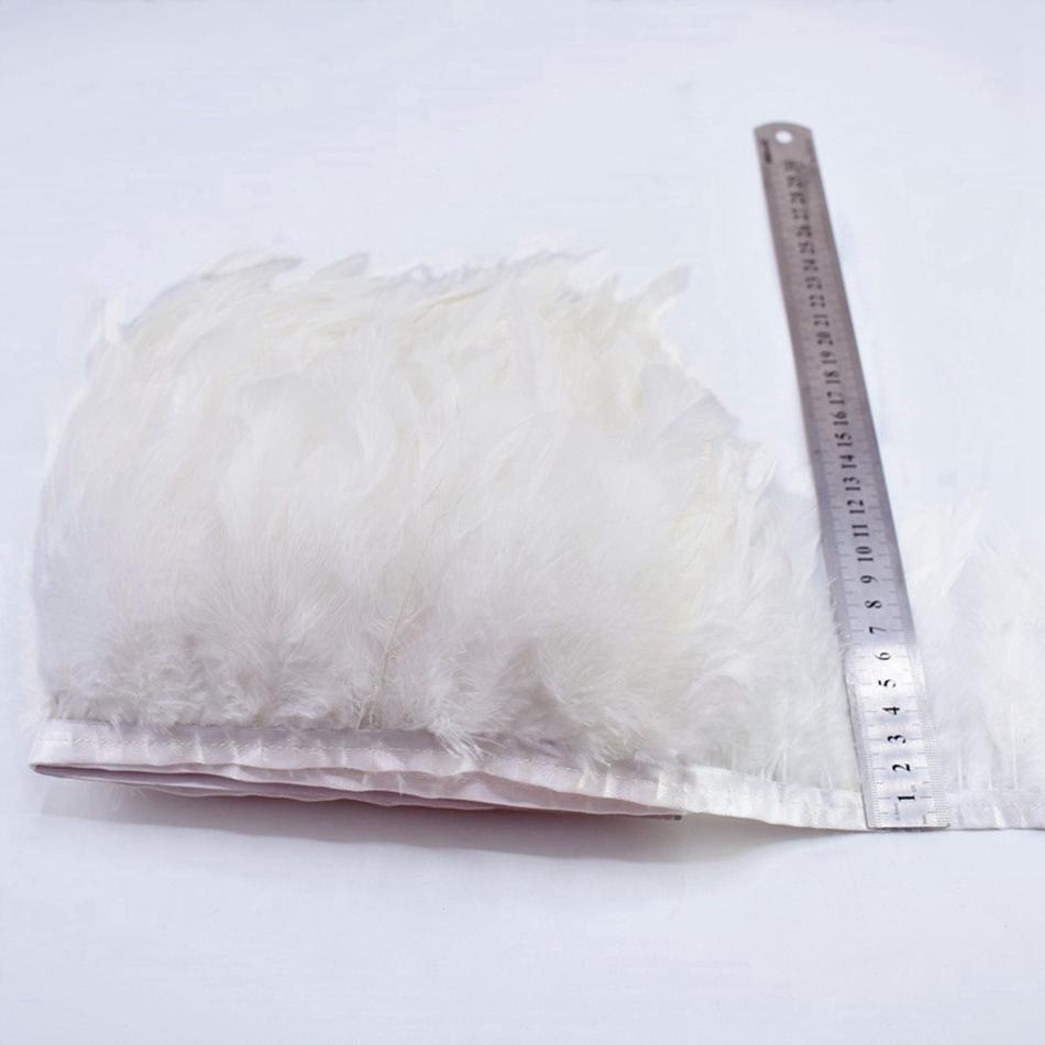 100cm Natural Pheasant Feather Sewing Trim Fringe Plume Wedding Party Ribbon Craft DIY Handmade Home Decoration Accessories 6-8"