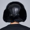 SOMALER Winter Hat for Men Real Fox/raccon Fur Hats Russian Ushanka Earmuff High Quality Bomber Hat