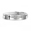 Adjustable Inspirational Quotes Braclets Stainless Steel/PVC Bible Verse Bracelet  Faith Gifts