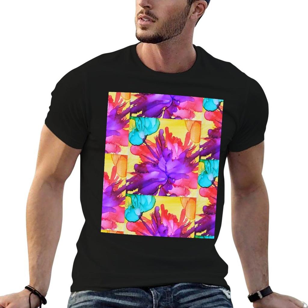 Color Explosion T-Shirt man t shirt designer man t shirt luxury cotton t shirt man T-shirt