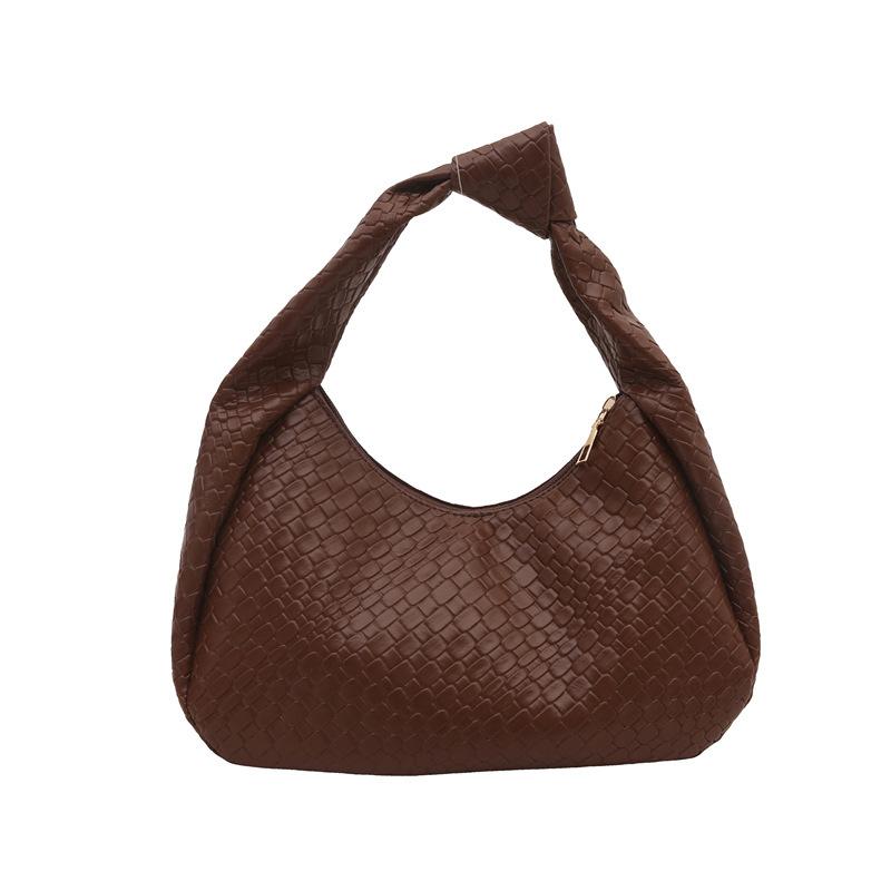 

Commuter simple underarm bag women s 2025 new fashion popular retro casual large capacity high-end shoulder bag коричневый