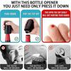 2 Pack Push Down-pop Off Beer Bottle Opener With Magnetic Cap Catcher No Damage To Caps,automatic Decapitator Beer/soda Magnet Bottle Top Openers,one-