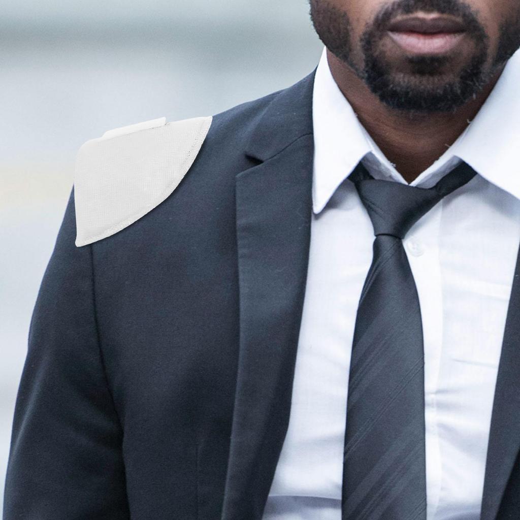 4 ks Houbové ramenní vycpávky Samolepicí Protiskluzové Šicí Pěnové Vycpávky Pro Oblek Kabát Bundu Sako Oblečení Unisex Podpůrná Vložka