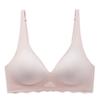 Striped Seamless Soft Support Bra, Comfort Push-Up Lift Anti-Sag Back Shaping Bra for Small Bust Women