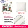 Christmas Decorative Pillows Merry Christmas 2D Printed Polyester Pillowcase, Sofa Decorative Cushion Cov Headboard Pillow