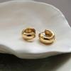 Simple Ear Buckle Earrings Stylish Commuter Versatile Women Hoop Earrings