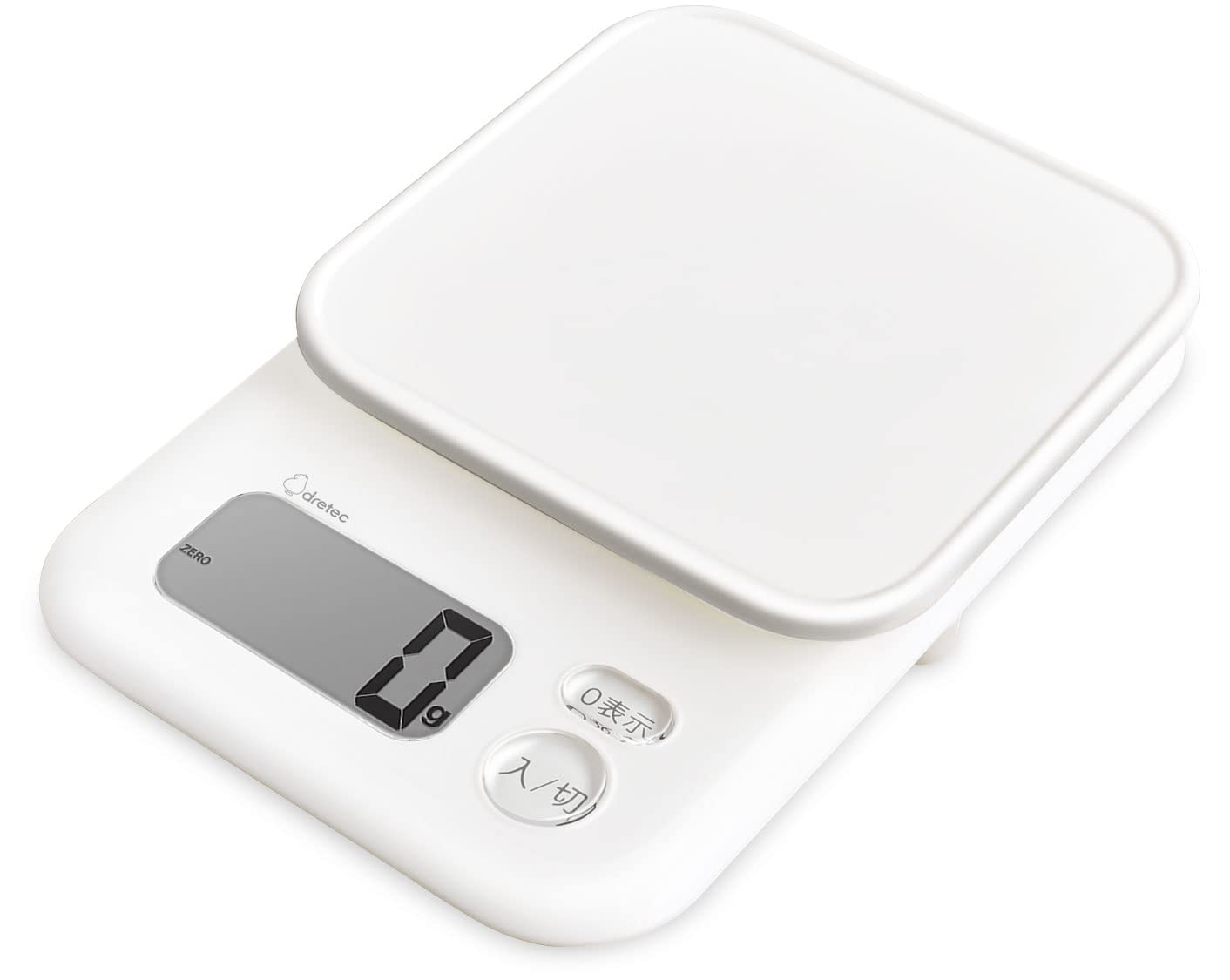 

Dretec Dretec Кухонные весы Цифровые 3 кг Большой экран Тара Ганаш Белый [Японский производитель]