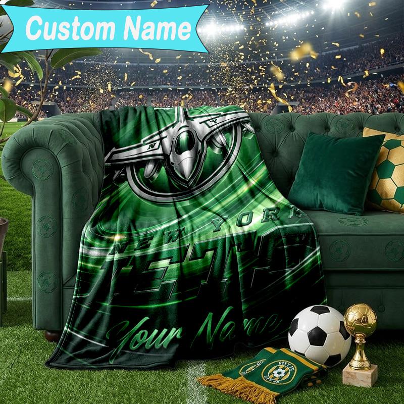 Custom Name Blanket New York Football Helmet Blanket Bedding Blanket for Travel, Camping, Living Rooms, Offices, Sofas, Fan Christmas gift