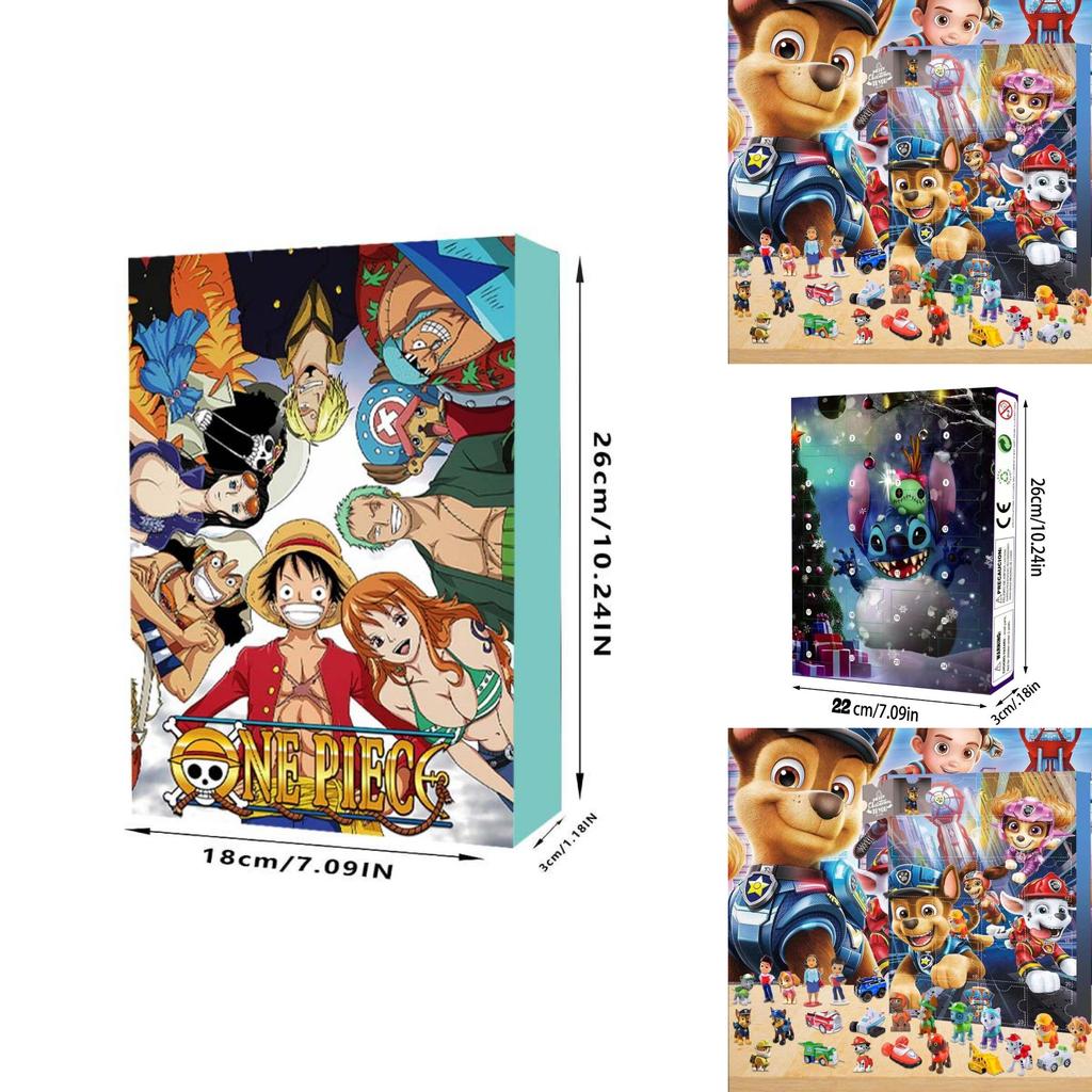 One Piece Luffy Countdown Advent Calendar With Plastic Figures For Holiday Gift Giving