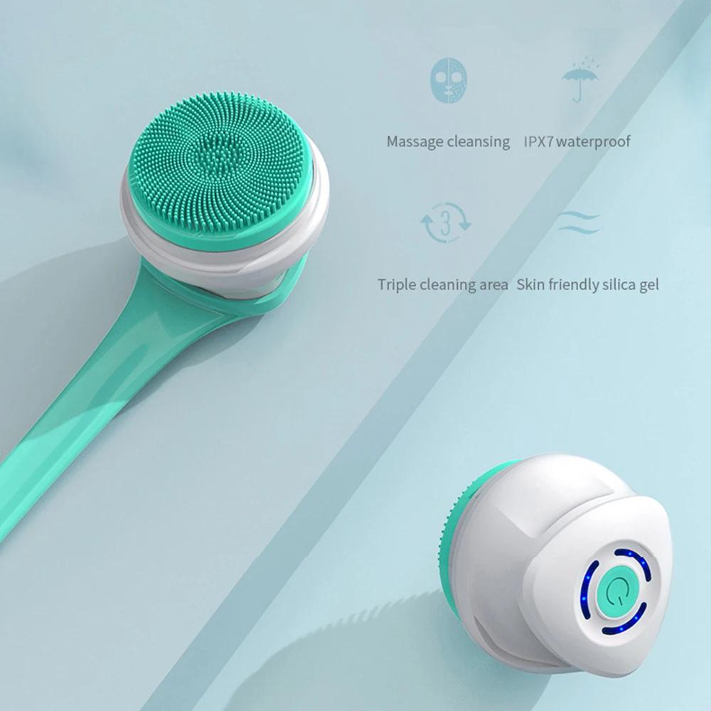 

Электрическая щетка для ванны Sponge Frosted, водонепроницаемая и отшелушивающая многофункциональная щетка для ванны, электрическая зубная щетка, щетка для чистки зелёный