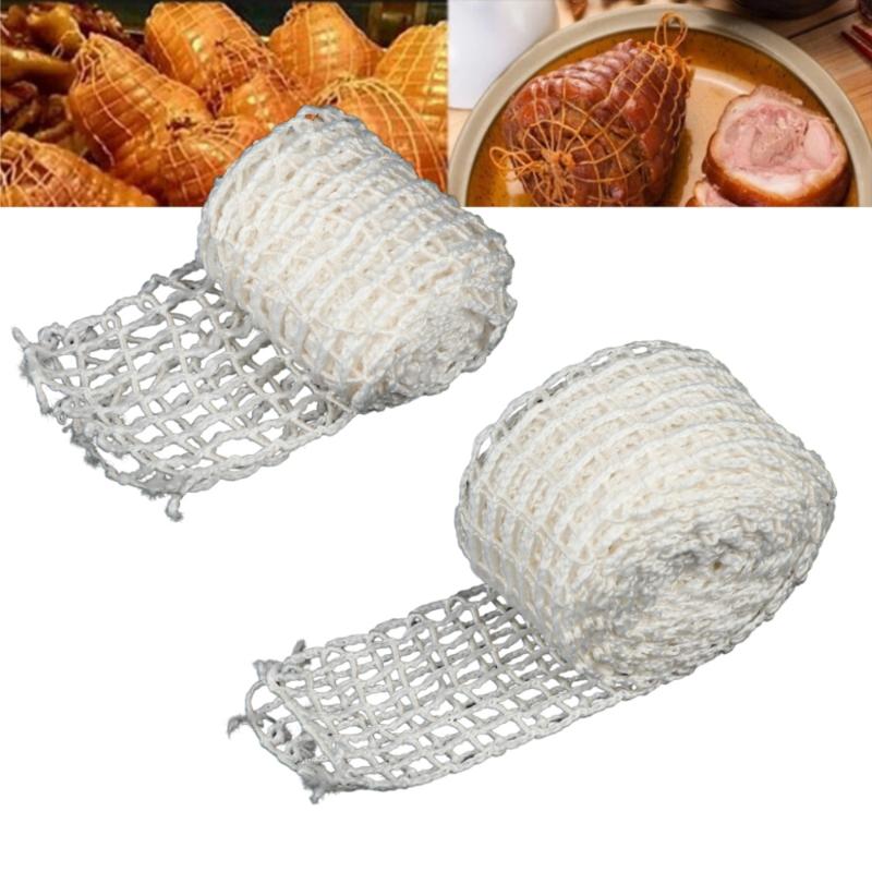 1/3 Pezzi Rete Elastica per Cibo di Ham 100/300Cm Rotolo di Rete per Carne Manzo Pollame Rete Elastica Macellaio Spago Corda da Cucina Strumenti