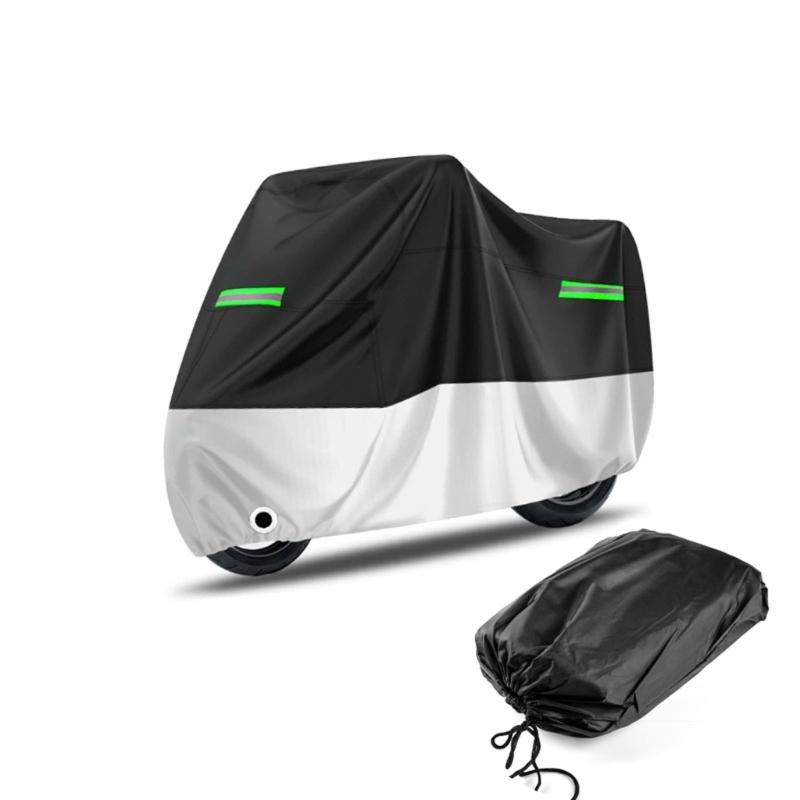 Motorcycle Rain Dust Sun Shield Wear Resistant Fabric Foldable Design Easy Storage And Quick Installation