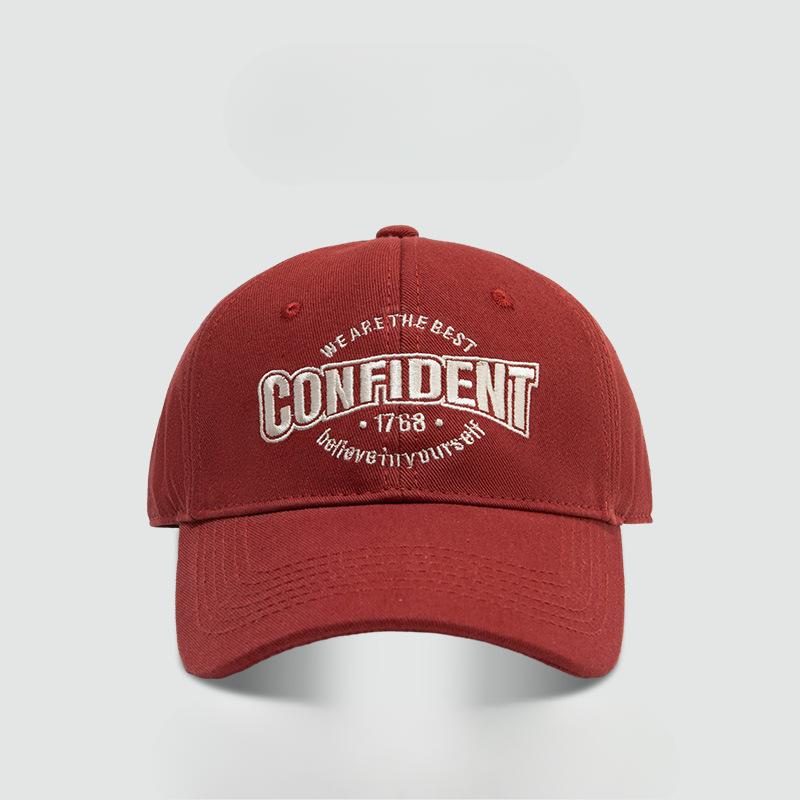 

American Street Soft Top Baseball Cap Korean Version Personalized Letter Embroidery Casual Versatile Outdoor Sun Protection Baseball Cap average size