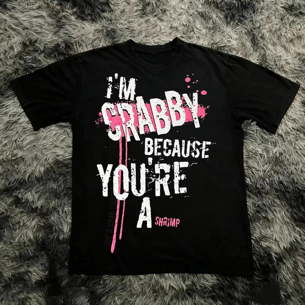 Men Women Y2K Graphic T-Shirt Summer Short Sleeve Punk Gothic Tee Tops Vintage 90s Aesthetic Emo Clothes Harajuku Streetwear S разноцветный