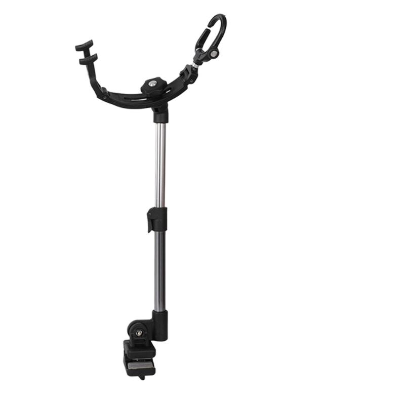 Telescopic Fishing Rod Holder Adjustable Angles for Kayak Boats with Universal Baits Box Mount Rod Stand Easy Installation