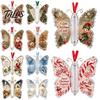 Santa Claus Ornament Christmas Cash Gift Ornament, Acrylic Butterfly Money Holder with Built‑in Unique Gifts Clear Compartment, Holiday Hanging for