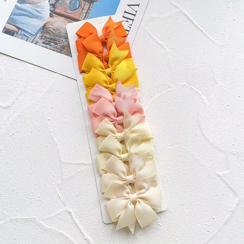 

10 шт./набор детские заколки для волос милые ленточные бантики для девочек разноцветные банты заколка-невидимка головной убор детские аксессуары для волос Style 5