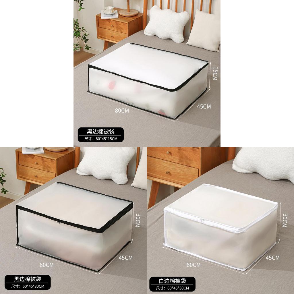 Peva Quilt Storage Bag With Waterproof Dustproof Multipurpose Organizer For Bedroom And Travel