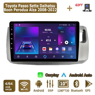 Android Carplay Car Radio For Toyota Passo Sette Daihatsu Boon 2008-2022 Multimedia Player Head Unit Stereo GPS Navigation BT WIFI 4+64GB