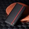EUCAGR Carbon Fiber Flip Magnet PU Leather Wallet Phone Case for Samsung S26 Ultra S25 S24 S23 S22 S21 S20 S10 S9 S8 Plus Cover