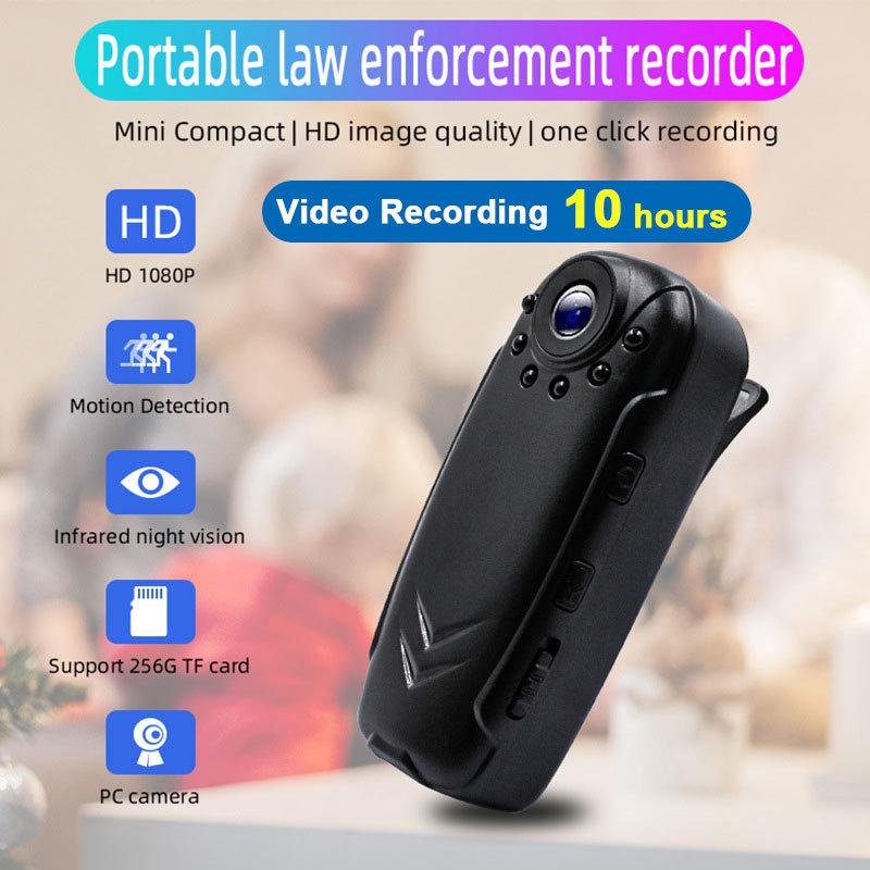 

Mini Portable Vlog Camera with Night Vision and Clip for Pets, Riding, and Delivery