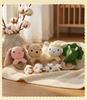 Knitted Cross-Stitch Plush Animal Doll - Cute Rabbit & Bear Companion