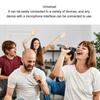 Vbestlife Professional Karaoke Microphone Set Wireless Handheld Dynamic Microphone with LED Display Easy Setup
