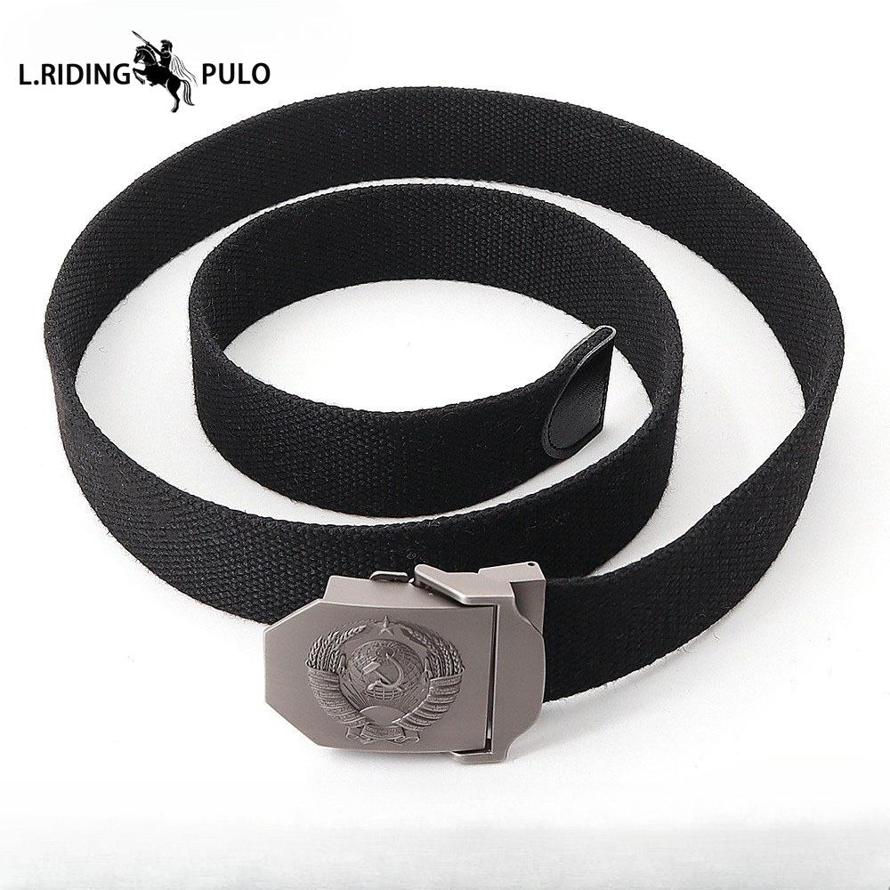 Cintura in Tela Spessa Allenamento all'Aperto Pantaloni Casual Fibbia in Lega Militare Cintura Resistente Unisex