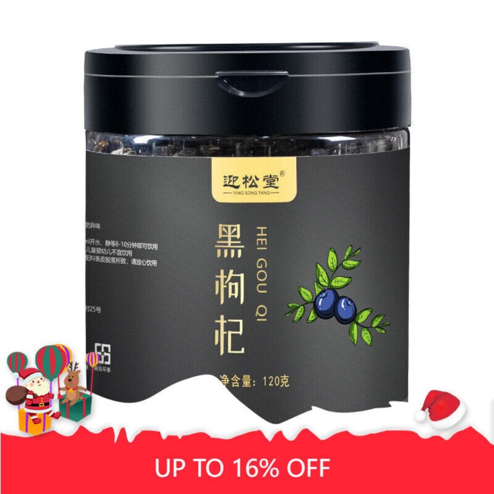 Natural Organic Black Wolfberry Dried Fruit 120g Herbal Tea Energy Wellness 01