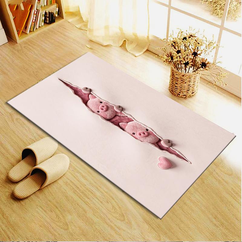 2025 New Cute Pink Pig Carpet Rug for Living Room Bedroom Home Sofa Decoration,Kids Play Non-slip Floor Mat