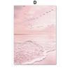 Nordic Pink Bus Beach Palm Surfboard Conch Canvas Painting Wall Art Posters and Prints Wall Pictures for Living Room Home Decor