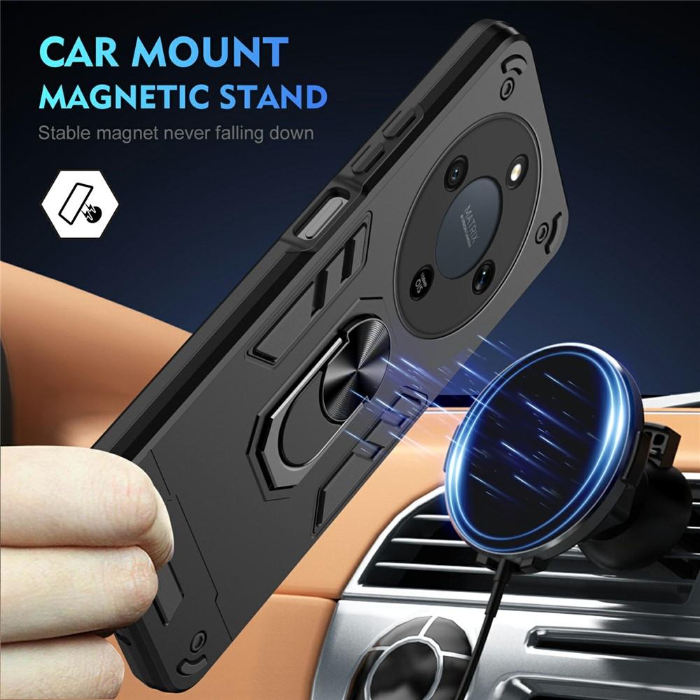 Case for Magic8 Lite 5G, X9d 5G, X70 5G - TPU+PC, Black, With Stand