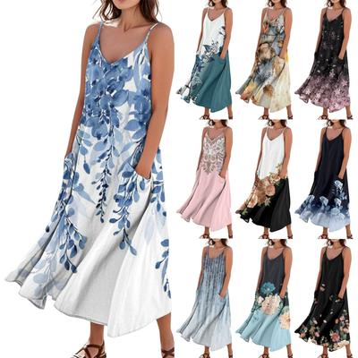 Women's Summer Dress Casual Loose Long Beach Vacation Dresses