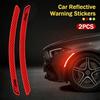 2Pcs Car Wheel Arch Reflective Warning Stickers High Visibility Safety Strips for Renegade Wrangler JK JL Auto Accessories