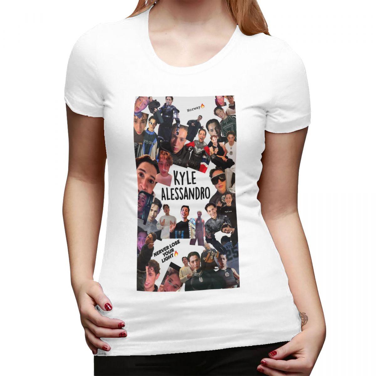 

Kyle Alessandro TShirt for Women ONeck Streetwear T Shirts Womens Tees Short Summer Clothes Tops S